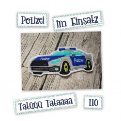 Stickdatei - Polizeiauto Satin